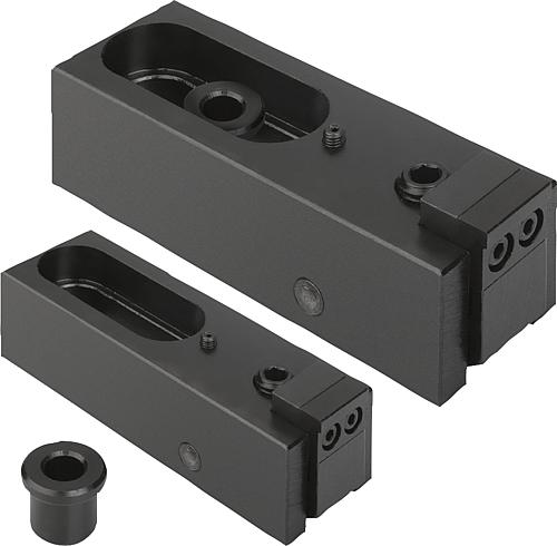 Niederzugspanner Stahl, flach, mit Langloch