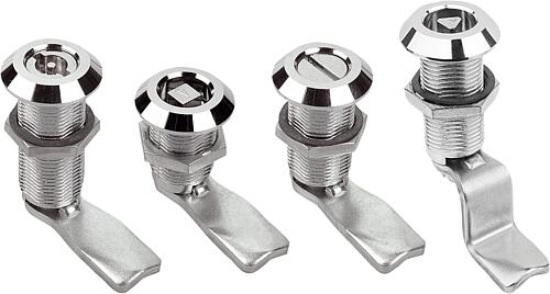 Drehriegel Zink, lange Ausführung, Gehäusedurch...