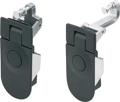 Kompressions-Hebelverschlüsse Zink, halbrund, F...