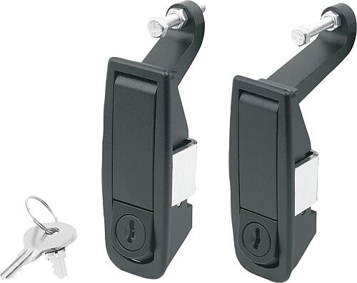 Kompressions-Hebelverschlüsse Zink, Form B, abs...