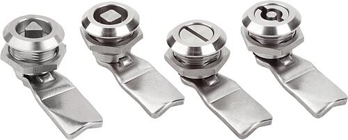 Drehriegel Edelstahl 1.4305, mit Gehäusedurchme...