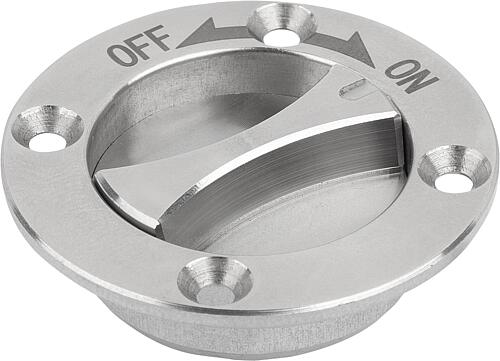 Drehspannriegel Edelstahl mit versenktem Griff