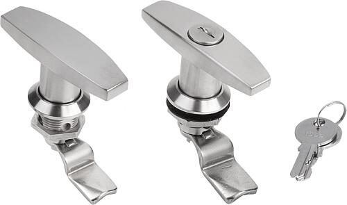 Drehriegel Edelstahl mit T-Griff 1.4401, abschl...