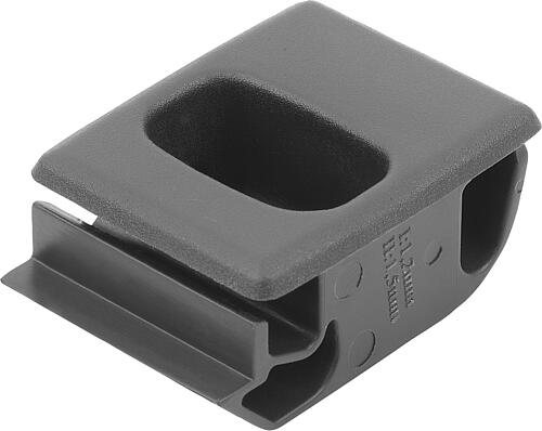 Schnappverschluss Kunststoff mit Griffmulde, ei...