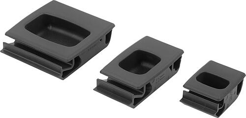 Schnappverschluss Kunststoff mit Griffmulde, ei...