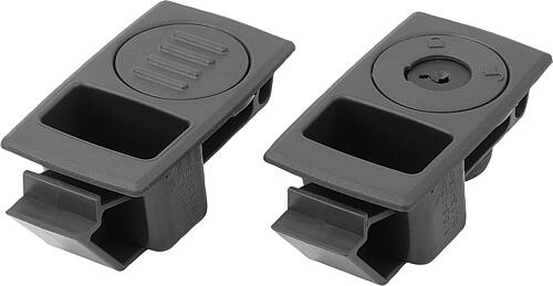 Schnappverschluss Kunststoff mit Griffmulde, ei...