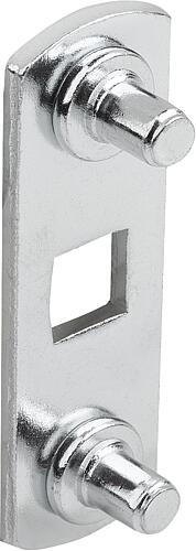 Adapter Stahl, Edelstahl oder Zink für Stangen,...