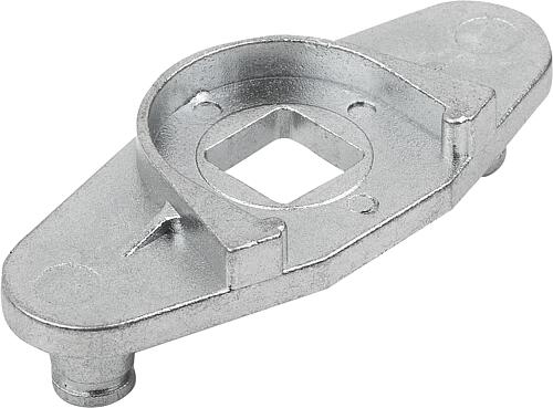 Adapter Stahl, Edelstahl oder Zink für Stangen,...