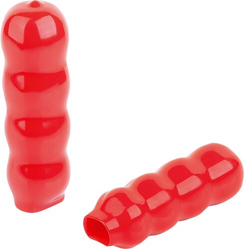 Kunststoffgriffe, rund mit rechteckiger Aufnahme