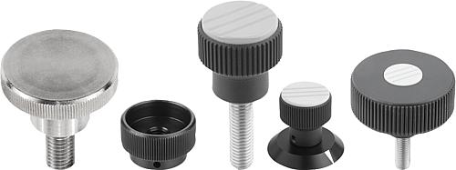 Rändelmuttern, Rändelschrauben, Rändelknöpfe, R...