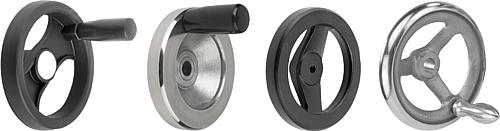 Handräder, Handkurbeln und Einschraubgriffe - inch