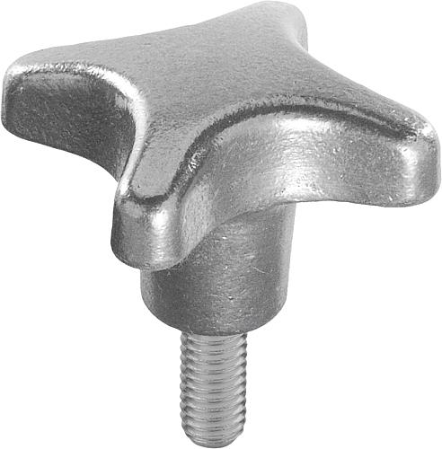 Kreuzgriffe DIN 6335 aus Grauguss, Form L, mit ...