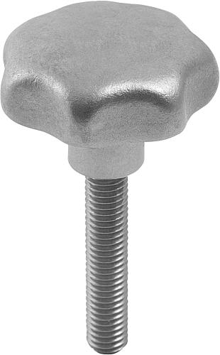 Sterngriffe ähnlich DIN 6336 Edelstahl, Form L,...