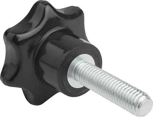 Sterngriffe ähnlich DIN 6336, Außengewinde, Form L