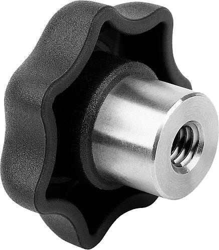 Sterngriffe Kunststoff metall-detektierbar mit ...