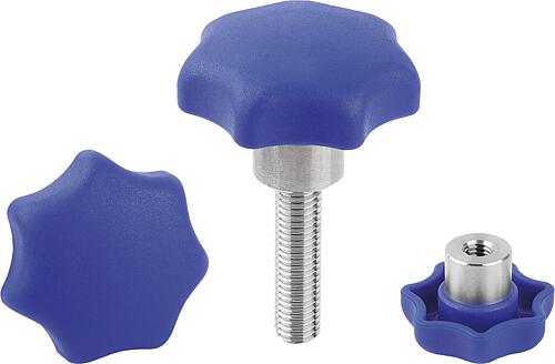 Sterngriffe Kunststoff visuell-detektierbar mi...