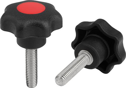 Sterngriffe ähnlich DIN 6336 Stahlteile Edelsta...