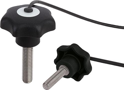 Sterngriffe mit Sicherungsband ähnlich DIN 6336...