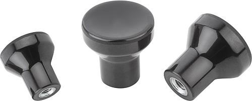 Pilzknöpfe Duroplast mit Innengewinde