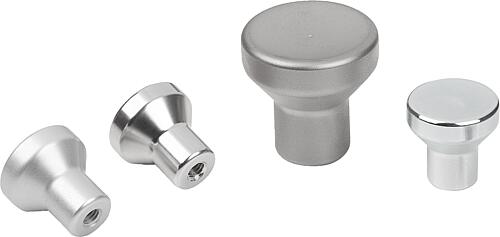 Pilzknöpfe mit Innengewinde, Stahl, Edelstahl o...