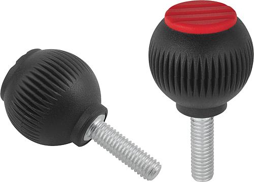 Griffkugeln mit Außengewinde - inch