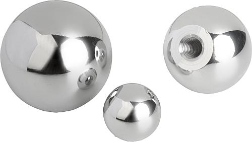 Kugelknöpfe Edelstahl oder Aluminium DIN 319