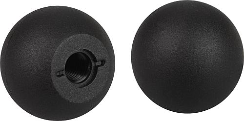 Kugelknöpfe Thermoplast DIN 319 erweitert, Form...