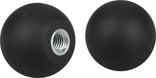 Kugelknöpfe Thermoplast DIN 319 erweitert, Form...