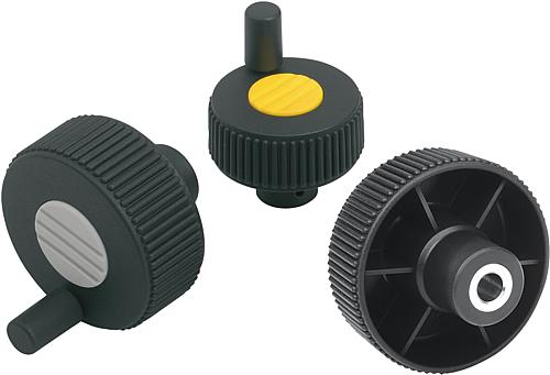 Rändelräder mit Griff - inch