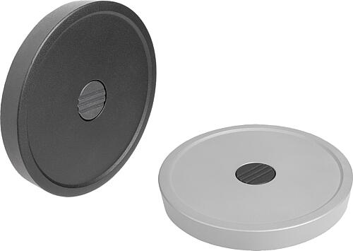 Scheibenhandräder Aluminium ohne Griff