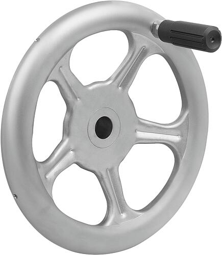 Speichenhandräder aus Edelstahlblech, mit Zylin...