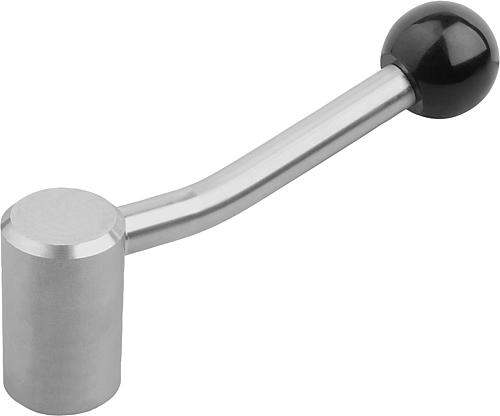 Spannhebel Edelstahl mit Innengewinde, 20 Grad