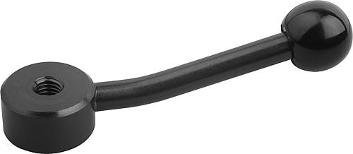 Spannhebel flach mit Innengewinde