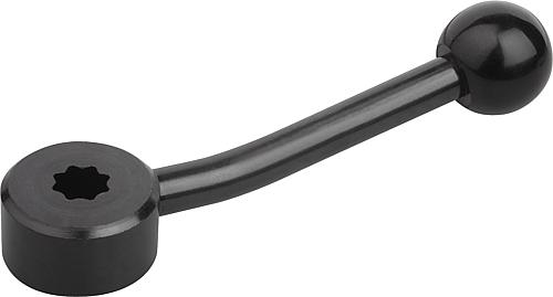 Spannhebel flach mit Innenstern