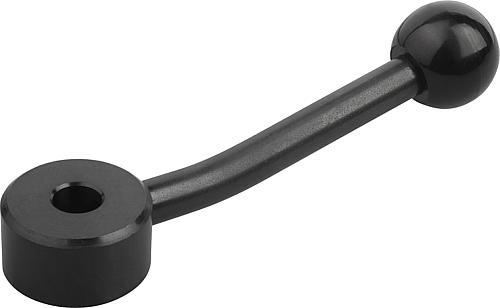 Spannhebel flach mit Passbohrung