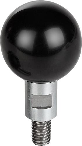 Kugelgriffe drehbar mit Außengewinde