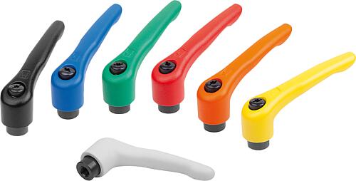 Klemmhebel Stahl mit Innengewinde, Gewindeeinsa...