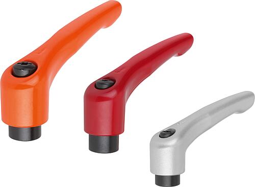 Klemmhebel Zinkdruckguss mit Innengewinde, seid...