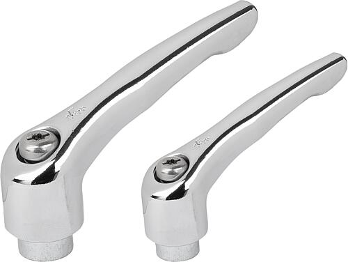 Klemmhebel Zink mit Innengewinde, Gewindeeinsat...