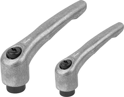 Klemmhebel mit Innengewinde, blank - inch