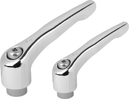 Klemmhebel mit Innengewinde, Gewindeeinsatz Ede...