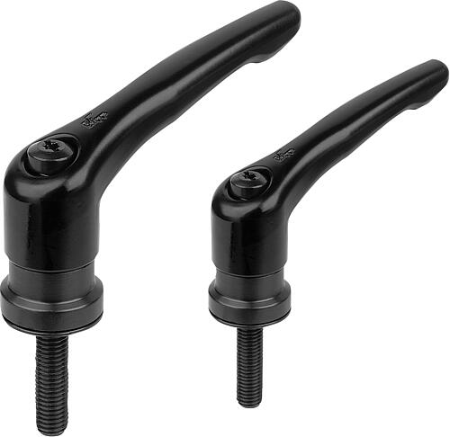 Klemmhebel Zink mit Außengewinde und Spannkraft...