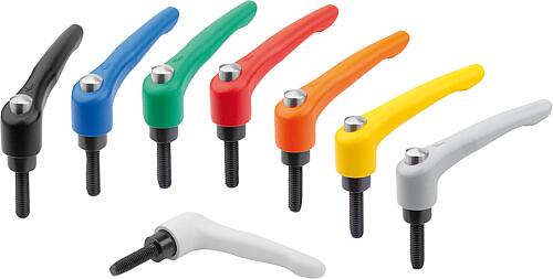 Klemmhebel Zinkdruckguss mit Außengewinde und S...