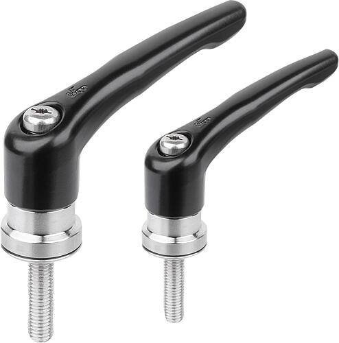 Klemmhebel Zink mit Außengewinde und Spannkraft...