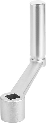 Handkurbeln Edelstahl mit Zylindergriff drehbar...