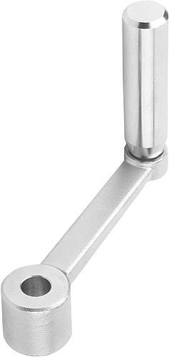 Handkurbeln Edelstahl mit Zylindergriff drehbar...
