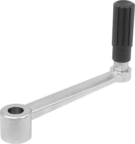 Handkurbeln Edelstahl mit Zylindergriff drehbar...