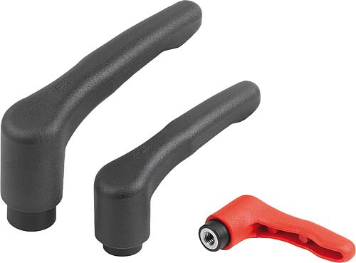 Klemmhebel ECO Kunststoff mit Innengewinde, Ge...