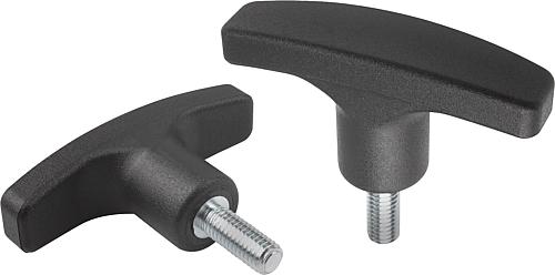 T-Griffe, Außengewinde