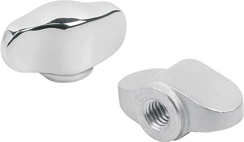 Flügelgriffe "Miniwing" Edelstahl, Form E, Gewi...